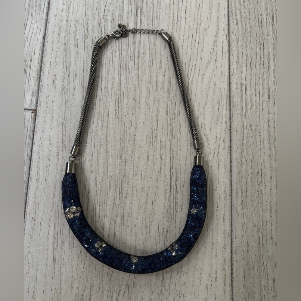 Sparkling Blue Statement Necklace